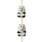 12 Pack: Black & White Ceramic Panda Beads, 20mm by Bead Landing™